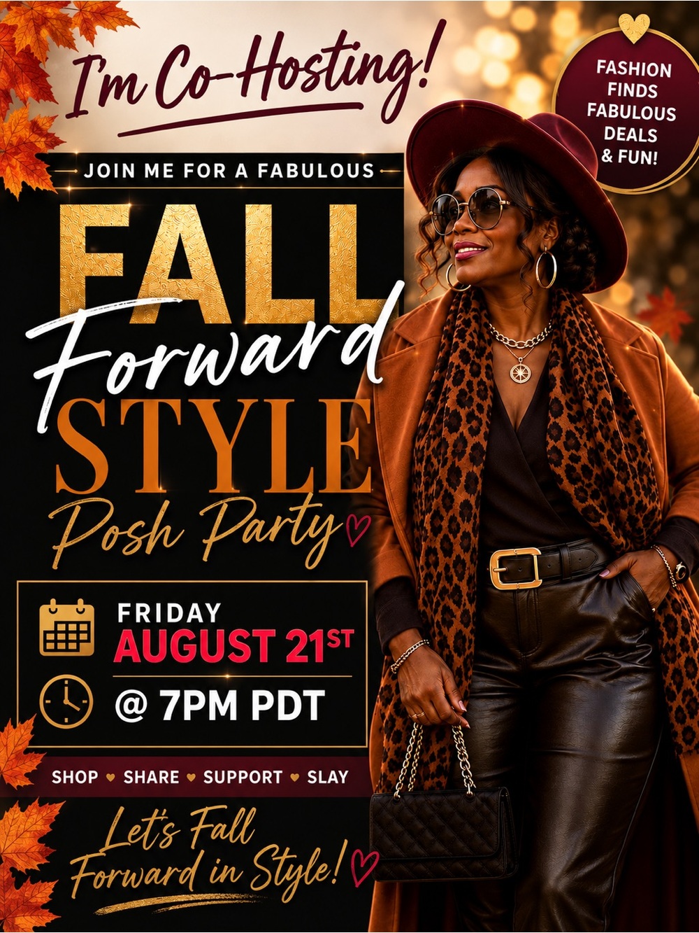 POSH PARTY!! Friday, August 21st @ 7PM PDT